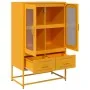 Gelber Senfglasvitrine aus Stahl 68x39x111,5 cm von , Sideboards - Ref: Foro24-853365, Preis: 147,85 €, Rabatt: %