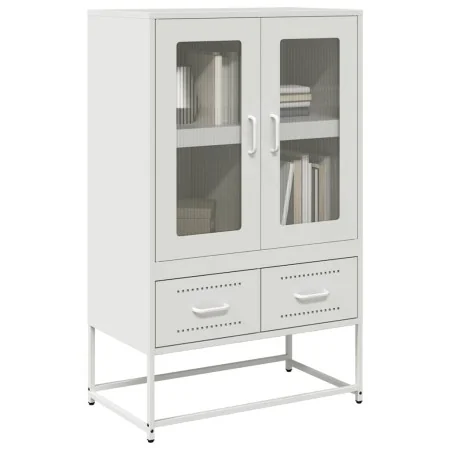 White steel sideboard 68x39x111.5 cm by , Sideboards - Ref: Foro24-853367, Price: 145,96 €, Discount: %