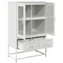 White steel sideboard 68x39x111.5 cm by , Sideboards - Ref: Foro24-853367, Price: 145,96 €, Discount: %