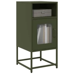 Nachttisch aus olivgrünem Stahlblech 36x39x78 cm von , Sideboards - Ref: Foro24-853414, Preis: 60,90 €, Rabatt: %