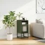 Nachttisch aus olivgrünem Stahlblech 36x39x78 cm von , Sideboards - Ref: Foro24-853414, Preis: 60,88 €, Rabatt: %