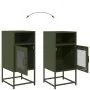 Nachttisch aus olivgrünem Stahlblech 36x39x78 cm von , Sideboards - Ref: Foro24-853414, Preis: 60,88 €, Rabatt: %