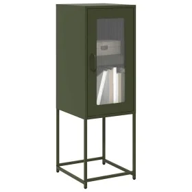 Cold-rolled steel sideboard in olive green 36x39x107 cm by , Sideboards - Ref: Foro24-853402, Price: 70,29 €, Discount: %