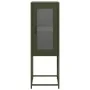 Cold-rolled steel sideboard in olive green 36x39x107 cm by , Sideboards - Ref: Foro24-853402, Price: 70,29 €, Discount: %