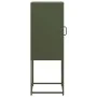 Cold-rolled steel sideboard in olive green 36x39x107 cm by , Sideboards - Ref: Foro24-853402, Price: 70,29 €, Discount: %