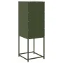 Cold-rolled steel sideboard in olive green 36x39x107 cm by , Sideboards - Ref: Foro24-853402, Price: 70,29 €, Discount: %