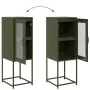 Cold-rolled steel sideboard in olive green 36x39x107 cm by , Sideboards - Ref: Foro24-853402, Price: 70,29 €, Discount: %