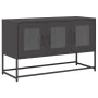 TV stand made of black cold-rolled steel 100.5x39x60.5 cm by , TV Furniture - Ref: Foro24-853338, Price: 91,94 €, Discount: %