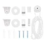 Roll-up shower blind with cassette 60x240cm fabric width 56cm by , Blinds and blinds - Ref: Foro24-4015019, Price: 12,48 €, D...