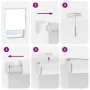 Roll-up shower blind with cassette 140x240 cm fabric width by , Blinds and blinds - Ref: Foro24-4015038, Price: 17,90 €, Disc...