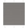 Gefalteter Anthrazit-Plissee-Vorhang 115x100 cm Stoffbreite 114,4 cm aus Polyester. von , Jalousien und Jalousien - Ref: Foro...