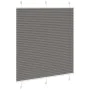 Gefalteter Anthrazit-Plissee-Vorhang 115x100 cm Stoffbreite 114,4 cm aus Polyester. von , Jalousien und Jalousien - Ref: Foro...