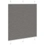 Pleated Anthracite Blind 115x100 cm Fabric Width 114.4cm Polyester by , Blinds and blinds - Ref: Foro24-4015078, Price: 18,97...