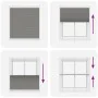 Gefalteter Anthrazit-Plissee-Vorhang 115x100 cm Stoffbreite 114,4 cm aus Polyester. von , Jalousien und Jalousien - Ref: Foro...