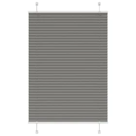 Pleated Anthracite Blind 90x150 cm Fabric Width 89.4 cm Polyester by , Blinds and blinds - Ref: Foro24-4015090, Price: 19,65 ...