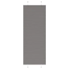 Gefalteter Anthrazit-Plissee-Vorhang 70x200 cm Stoffbreite 69,4 cm aus Polyester von , Jalousien und Jalousien - Ref: Foro24-...