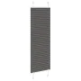 Gefalteter schwarzer Vorhang 45x100 cm Stoffbreite 44,4 cm aus Polyester von , Jalousien und Jalousien - Ref: Foro24-4015115,...