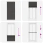 Black Pleated Blind 85x200 cm Fabric Width 84.4 cm Polyester by , Blinds and blinds - Ref: Foro24-4015157, Price: 24,42 €, Di...