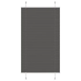 Pleated black blind 70x100 cm Fabric width 69.4 cm Polyester by , Blinds and blinds - Ref: Foro24-4015120, Price: 21,59 €, Di...