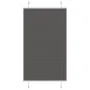 Pleated black blind 70x100 cm Fabric width 69.4 cm Polyester by , Blinds and blinds - Ref: Foro24-4015120, Price: 21,59 €, Di...