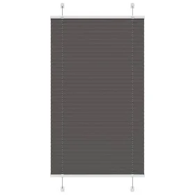 Pleated black blind 80x100 cm Fabric width 79.4 cm Polyester by , Blinds and blinds - Ref: Foro24-4015122, Price: 22,63 €, Di...