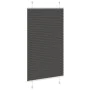 Pleated black blind 80x100 cm Fabric width 79.4 cm Polyester by , Blinds and blinds - Ref: Foro24-4015122, Price: 22,63 €, Di...