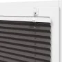 Pleated black blind 80x100 cm Fabric width 79.4 cm Polyester by , Blinds and blinds - Ref: Foro24-4015122, Price: 22,63 €, Di...