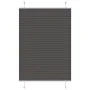 Pleated black blind 90x150 cm Fabric width 89.4 cm Polyester by , Blinds and blinds - Ref: Foro24-4015141, Price: 22,06 €, Di...