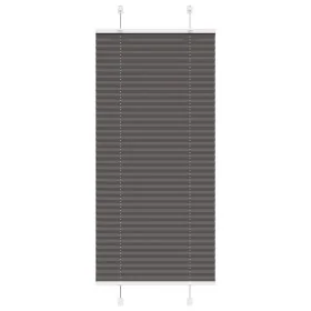 Pleated black blind 55x150 cm Fabric width 54.4 cm Polyester by , Blinds and blinds - Ref: Foro24-4015134, Price: 23,60 €, Di...