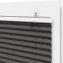 Pleated black blind 55x150 cm Fabric width 54.4 cm Polyester by , Blinds and blinds - Ref: Foro24-4015134, Price: 23,60 €, Di...