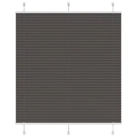 Schwarzer Plissee-Vorhang 115x100 cm Stoffbreite 114,4 cm aus Polyester von , Jalousien und Jalousien - Ref: Foro24-4015129, ...