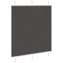 Pleated black curtain 115x100 cm Fabric width 114.4 cm Polyester by , Blinds and blinds - Ref: Foro24-4015129, Price: 18,97 €...
