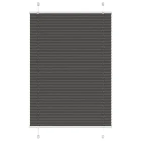 Pleated black curtain 100x150 cm Fabric width 99.4 cm Polyester by , Blinds and blinds - Ref: Foro24-4015143, Price: 21,53 €,...