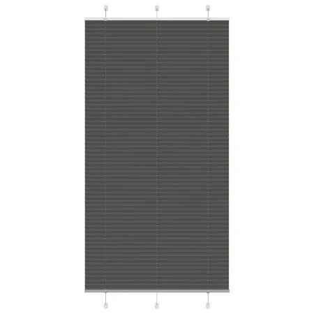 Black Pleated Blind 110x200 cm Fabric Width 109.4 cm Polyester by , Blinds and blinds - Ref: Foro24-4015162, Price: 27,15 €, ...