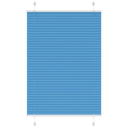Blue Pleated Blind 85x100 cm Fabric Width 84.4 cm Polyester by , Blinds and blinds - Ref: Foro24-4015174, Price: 14,30 €, Dis...