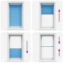 Blue Pleated Blind 70x150 cm Fabric Width 69.4 cm Polyester by , Blinds and blinds - Ref: Foro24-4015188, Price: 19,95 €, Dis...
