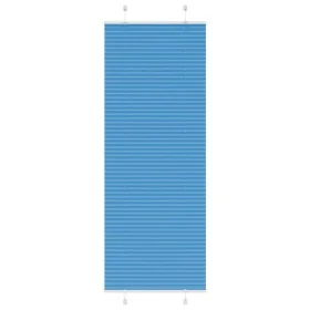 Blue Pleated Blind 80x200 cm Fabric Width 79.4 cm Polyester by , Blinds and blinds - Ref: Foro24-4015207, Price: 19,76 €, Dis...