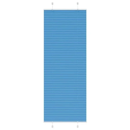 Blue Pleated Blind 80x200 cm Fabric Width 79.4 cm Polyester by , Blinds and blinds - Ref: Foro24-4015207, Price: 19,76 €, Dis...