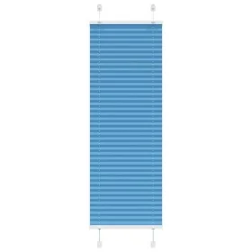 Blue Pleated Blind 45x150 cm Fabric Width 44.4 cm Polyester by , Blinds and blinds - Ref: Foro24-4015183, Price: 12,58 €, Dis...
