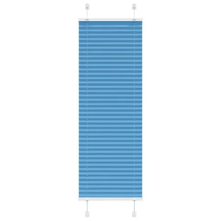 Blue Pleated Blind 45x150 cm Fabric Width 44.4 cm Polyester by , Blinds and blinds - Ref: Foro24-4015183, Price: 12,58 €, Dis...