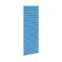 Blue Pleated Blind 45x150 cm Fabric Width 44.4 cm Polyester by , Blinds and blinds - Ref: Foro24-4015183, Price: 12,58 €, Dis...