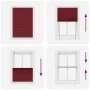 Pleated red burgundy curtain 90x100 cm Fabric width 89.4 cm by , Blinds and blinds - Ref: Foro24-4015226, Price: 20,74 €, Dis...