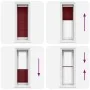 Gefalteter Bordeauxroter Plissee-Vorhang 50x100 cm Stoffbreite 49,4 cm von , Jalousien und Jalousien - Ref: Foro24-4015218, P...