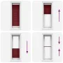 Pleated red burgundy curtain 50x100 cm Fabric width 49.4 cm by , Blinds and blinds - Ref: Foro24-4015218, Price: 18,79 €, Dis...
