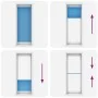 Blue Pleated Blind 70x200 cm Fabric Width 69.4 cm Polyester by , Blinds and blinds - Ref: Foro24-4015205, Price: 22,34 €, Dis...