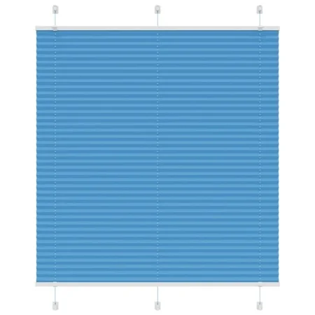 Gefalteter blauer Vorhang 115x150 cm Stoffbreite 114,4 cm aus Polyester. von , Jalousien und Jalousien - Ref: Foro24-4015197,...