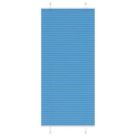 Gefalteter blauer Vorhang 100x200 cm Stoffbreite 99,4 cm aus Polyester. von , Jalousien und Jalousien - Ref: Foro24-4015211, ...