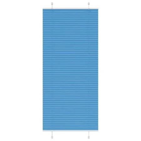 Gefalteter blauer Vorhang 100x200 cm Stoffbreite 99,4 cm aus Polyester. von , Jalousien und Jalousien - Ref: Foro24-4015211, ...