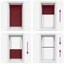 Gefalteter roter Bordeaux-Plissee-Vorhang 70x150 cm Stoffbreite 69,4 cm von , Jalousien und Jalousien - Ref: Foro24-4015239, ...