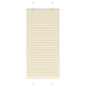 Pleated cream curtain 65x100 cm Fabric width 64.4 cm Polyester by , Blinds and blinds - Ref: Foro24-4015272, Price: 15,17 €, ...